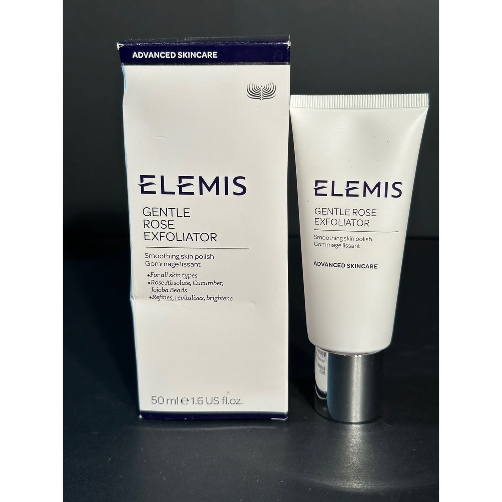 Elemis Gentle Rose Exfoliator 50ml 1.6 fl oz Smoothing Skin Polish NIB Sealed